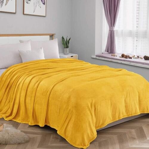 CANIRICA Fleece Blankets On The Sofa