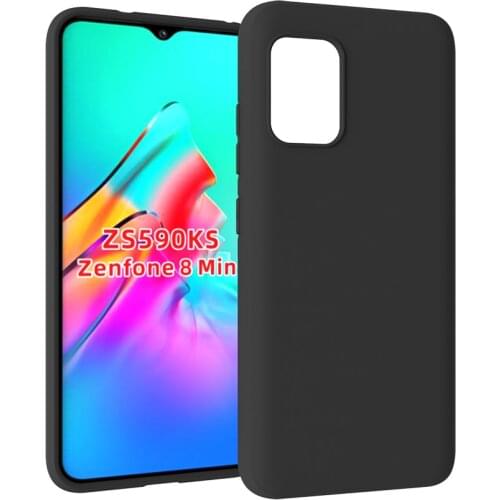 For ASUS Zenfone 8 Case Simple Matte Soft Silicone Back Cover For Zenfone 8 ZS590KS Zenfone8 Phone Case