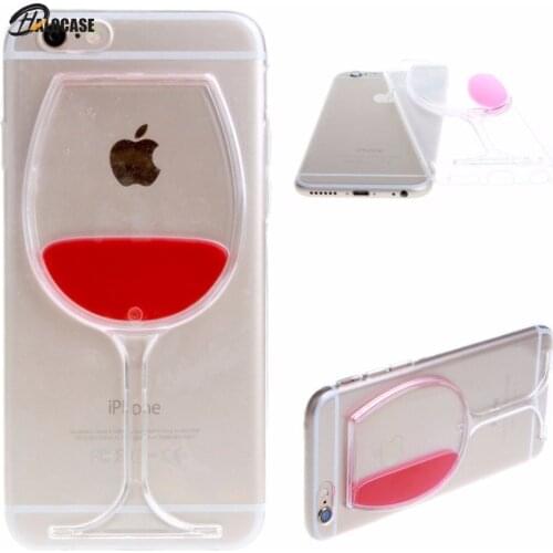 Wine Cup Capa Case 3D Flowing Liquid Red for Iphone 12 11 Pro XS Max XS XR X 8 7 Plus Samsung Galaxy S10 S20 Plus Note 20 Ultra