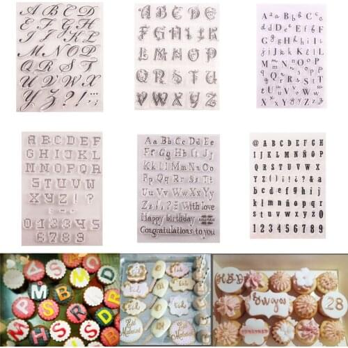 DIY Letter Alphabet Numeral Cookie Cutter Embosser Stamp Sticky Decorating Christmas Cake Tool Fondant Cutter Tools Sugarcraft