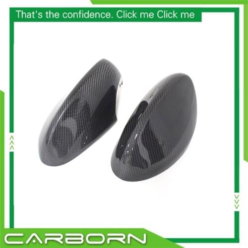 For-BMW 3 Series E92 2D Coupe/E93 2D Convertible PRE LCI 05 06 07 08 Replacement Type Dry Gloss Black Carbon Fiber Mirror Cover