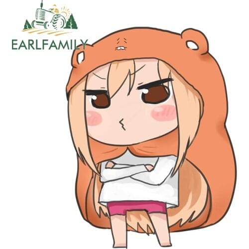 EARLFAMILY 13cm x 10cm For Himouto Umaru Chan Graffiti Car Sticker Fashion Decal Waterproof Custom Printing Creative Decoration