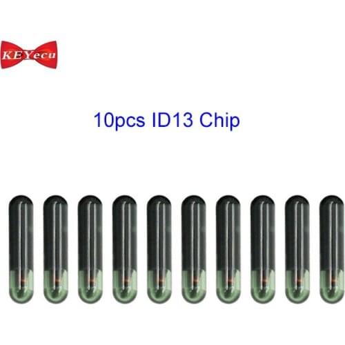 KEYECU 10pcs ID13 Glass Transponder Chip TP03 Blank Car Key Chip for Honda