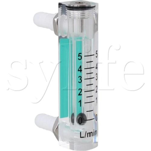 LZQ-1 Oxygen Flow Meter 0-5LPM Acrylic Metal Fitting Gas Air Flowmeter