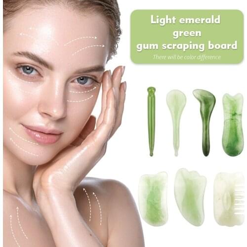 Natural Resin Guasha Scraping Massage Scraper Face Massager Acupuncture Gua Sha Board Acupoint Face Body Care SPA Massage Tool