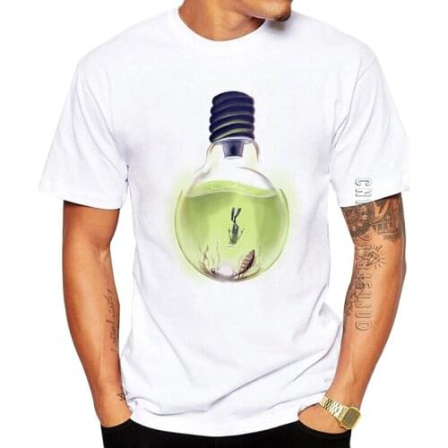 O-Neck Tops Male New Fashion For Men 100% Cotton Deep Light Dive More T-Shirt Fan Gift Idea T Shirt Funny Casual T-Shirts