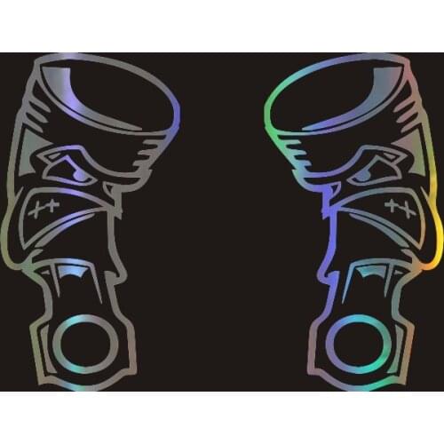 Car Stickers Decals Angry Piston Sticker For Boy Car Bumper Sticker Car Styling Decoration Car Door Body Window Vinyl Stickers