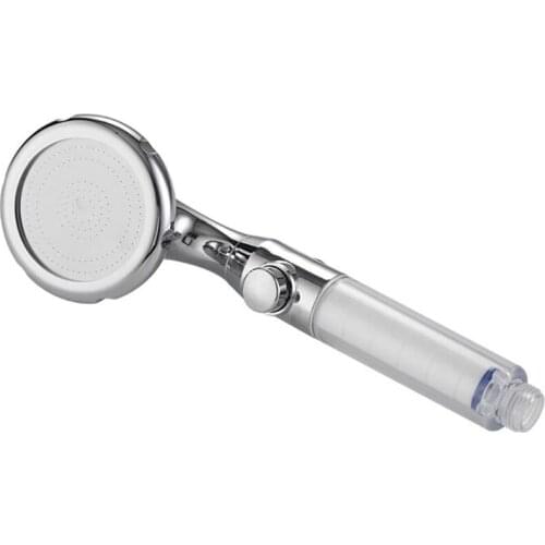 High Pressure Filter Shower Head with Stop Function, Detachable Purified Water Shower Head Hard Water Softener for Skin Care