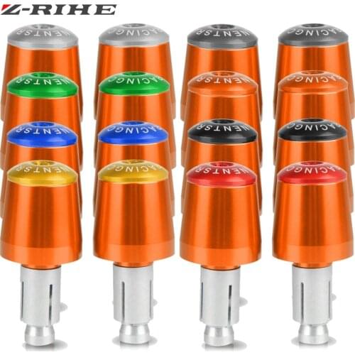 Orange Motorcycle CNC Handlebar Grips Bar Ends For 125 200 390 690 790 790 ABS 2013 2014 2015 2016 2017 2018