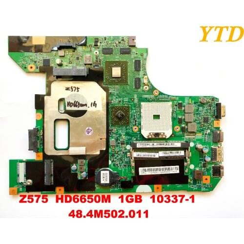 Original for Lenovo Z575 laptop motherboard Z575 HD6650M 1GB 10337-1 48.4M502.011 tested good free shipping
