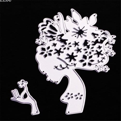 PANFELOU Easter floral women and hands Scrapbooking DIY album cards paper die metal craft stencils punch cuts dies cutting