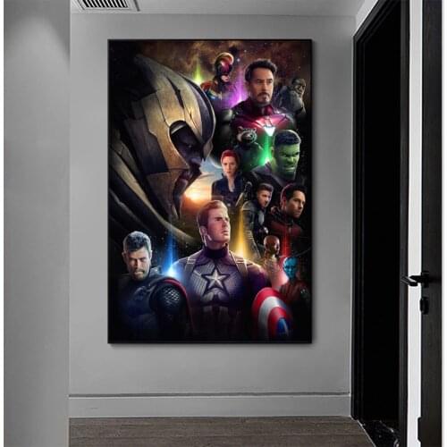 Marvel Captain American Avengers Movie Canvas Painting Superhero Cinema Posters and Print Nordic Wall Art Picture for Home Decor