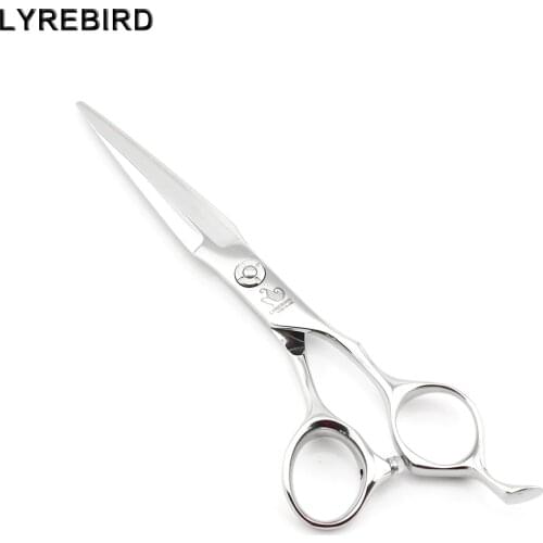 Professional hair scissors 6 INCH Hair shears Sword blades Convex edge Bearing screw Lyrebird HIGH CLASS Wholesale 10PCS/LOT NEW