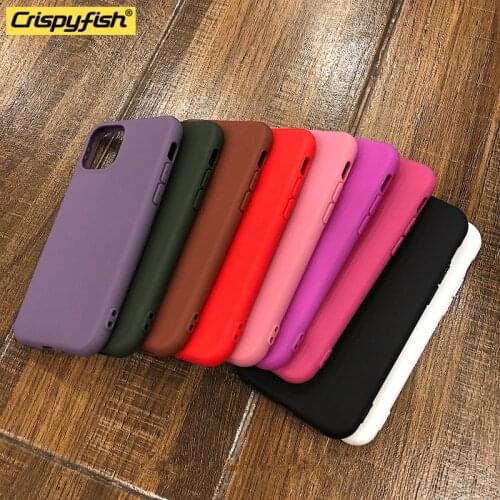 Shockproof Bumper Colour Silicone Phone Cases For iPhone 12 X XR XS Max 6s 8 7 Plus 11 Pro Max SE Soft TPU Protection Back Cover