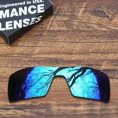ToughAsNails Polarized Replacement Lenses for Oakley Oil Rig Sunglasses Blue Mirrored (Lens Only)