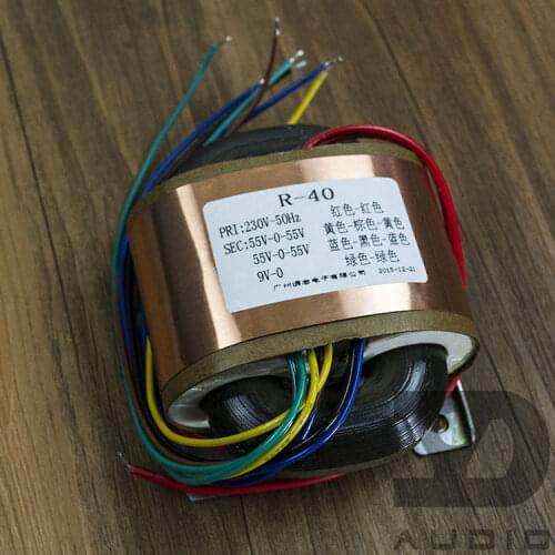 230V 50W R-Core Shielded Transformer 55V+55V +9V for Audio Amplifier Preamps AMP DAC