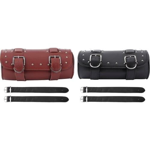 Universal Motorcycle Bag PU Leather Saddlebag Motorbike Tank Bag Front Luggage Bags