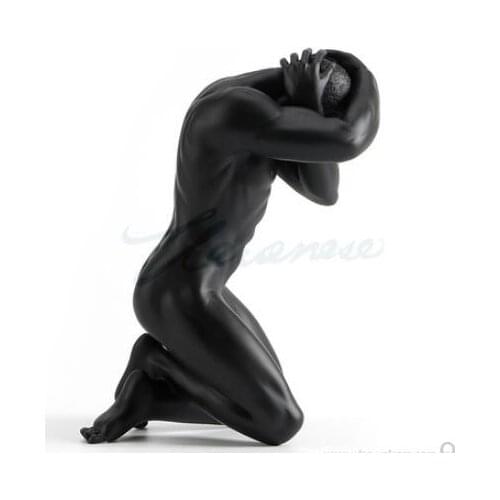 Willoni Creative Decoration Naked Mens Hands Birthday gifts with head and legs kneeling Handicraft Decoration Cabinet