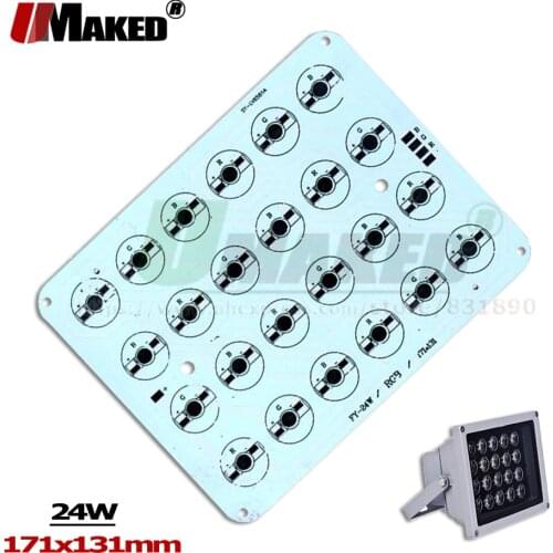 1/5/10pcs LED PCB 24W Floodlight aluminum plate RGB PCB heat sink Plate For 24W Floodlight Spotlight Outdoor Lighting lamps