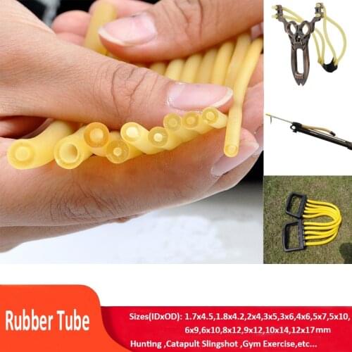 1M/2M/3M/5M Various Sizes Nature Latex Rubber High Resilient Surgical Tube Soft Band for Hunting Catapult Slingshot Gym Exercise