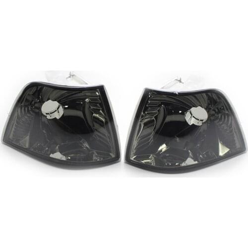 1 Pair Smoked Lens Front Light Turn Signal Corner Indicator Assembly No Bulb for BMW E36 318i 318ti 325i 328i M3 63138353279