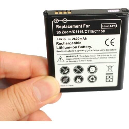 10pcs/lot 2600mAh EB-BC115BBC Replacement Battery For Samsung Galaxy K Galaxy Zoom S5 Zoom C1116 C115 C1158 Bateria Batterij