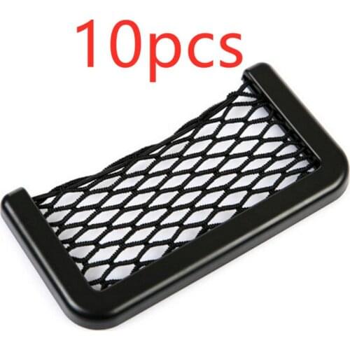 10pcs/package Wholesale VIP Price Car Net Bag Car Organizer Storage Bag Auto Paste Net Pocket Phone Holder Car Accessories