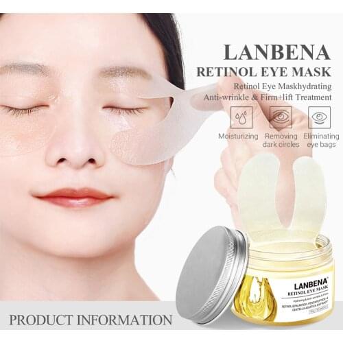 LANBENA Retinol Eye Mask Anti-Aging Depth Replenishment Reduces Dark Circles Eye Patches Repair Eye Lines Skin Care Cosmetics