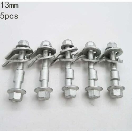 Automotive wheel alignment tire accessories Eccentric screw adjustment camber bolt Silver 12.9 bolts -13mm 5pcs