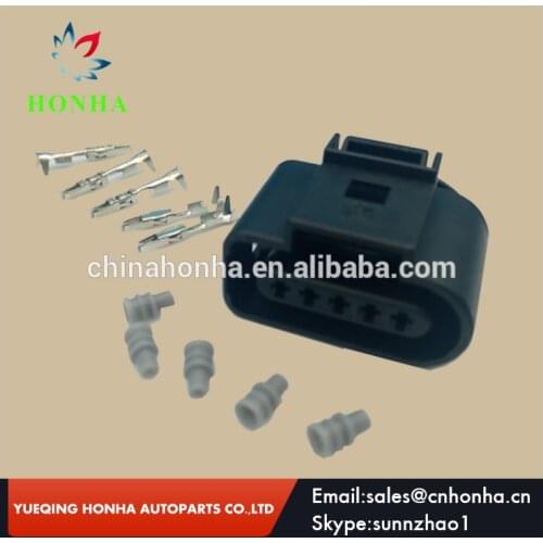 Free shipping 2/4/10/20 pcs/lots 5 Pin VAG 1J0 973 705 PA66 5 way wire harness Sealed Female Connector Kit - 1J0973705