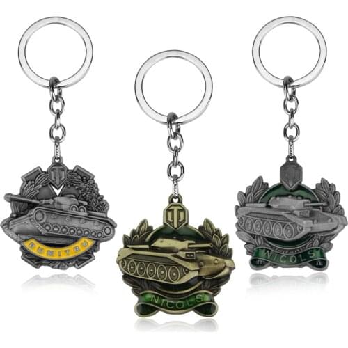 Game Jewelry World of Tanks Keychain WOT Dumitru Key Chain Women Men Keyring lavero Chaveiro