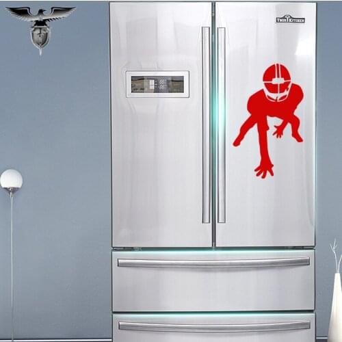 EmpireYing 3 Sizes 8 Colors Robust Football Sports Athlete Defend Collision Car Sticker Bumper Door Home Decor Vinyl Decal Gifts
