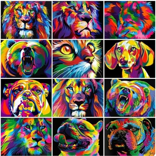 Evershine 5D DIY Diamond Painting Tiger Full Square Round Diamond Embroidery Animal Cat Rhinestone Picture Wall Decoration