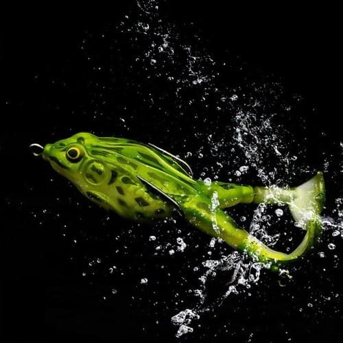 1unit Frog For Fishing Accessories 9cm/13.6g Artificial Bait Fishing Lure Blackfish Bass Fishing Tackle Floating Bionic