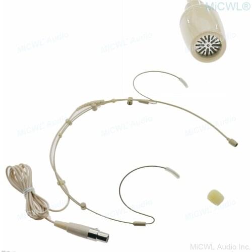 Foldable Frame SL HeadMic 2 Cardioid Microphone For Sennheiser AKG Samson Shure Wireless Mic System Mini XLR 3Pin TA4F Folding