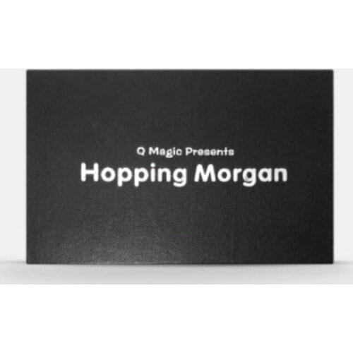 Hopping Morgan by Q Magic Gimmick coins With Expanded Shell Coins & English Penny Magic Close up For Professional Magicians