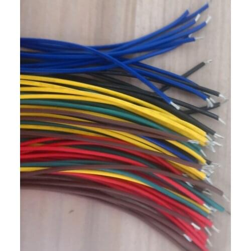 Each 10pcs or 20pcs or 50pcs/lot Color Mix UL1007 Wire 80 ° 20AWG Long 15cm PVC Electronic Line Cable Copper Wire 300V