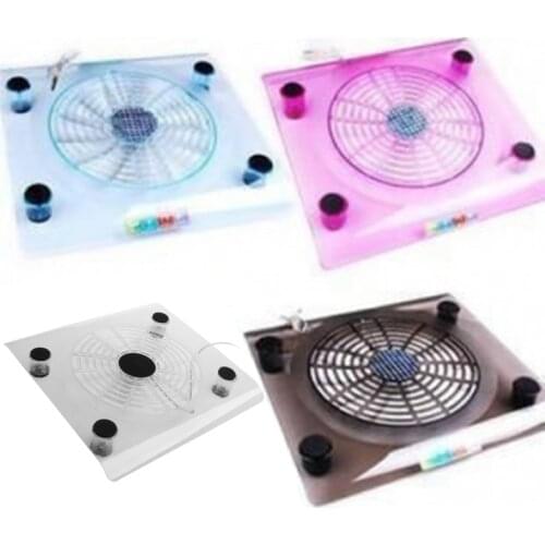 Laptop Cooler USB Cooling Big Fan LED Light Cooler Pad Stand for 15" PC Notebook