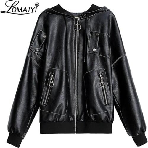Женские кожаные куртки LOMAIYI China At AliExpress