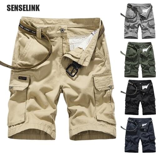 Men Cargo Beach Shorts 2021 Summer New Fashion Tactical Men Jogger Military Cotton Shorts Men Vintage Brand Classic Cargo Shorts