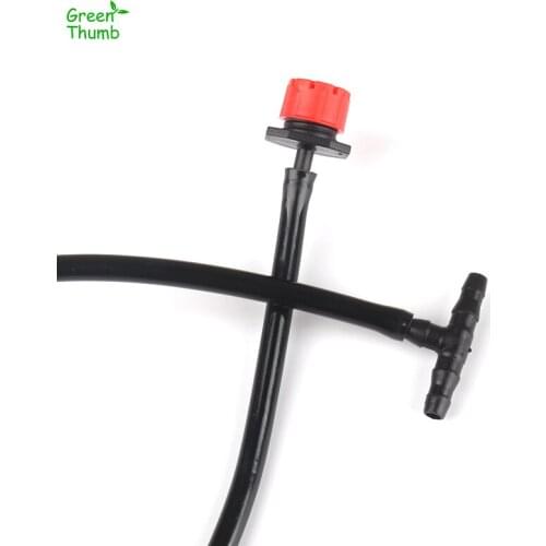30Sets 8 Hole Nozzle with 4/7mm Tee Drip Connection Links Cooling Equipment Garden Facilities Drip Irrigation Kits