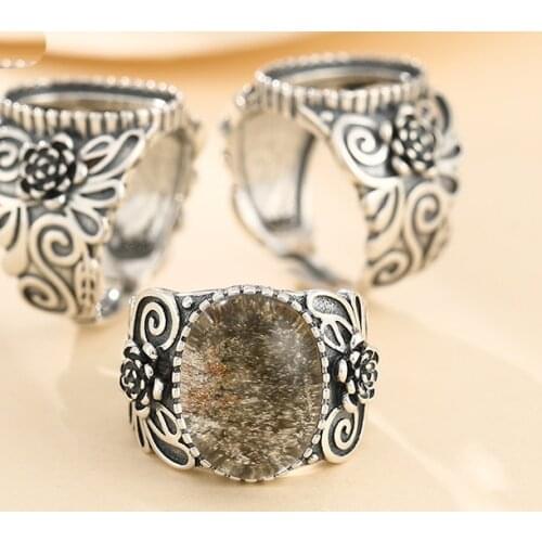 12*15mm 925 STERLING SILVER Semi Mount Bases Blanks base blank Pad rings ring Setting set jewelry gift A5497