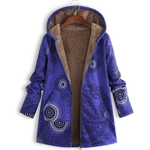 Coat Female Winter Folk Custom Women Hooded Cotton Jackets Casual Office Lady Hoodies Plus Size Velvet Outerwear Ropa De Mujer