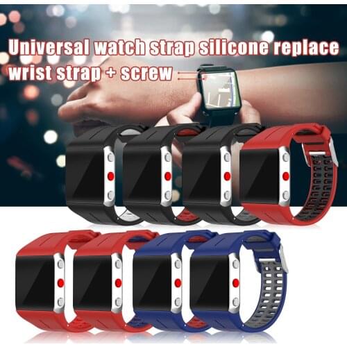 Smart Watches Strap Band For Boneng P-olar V800 GPS Smart Watch Steel Buckle Two-color Strap Watchband ремешок для часов W3