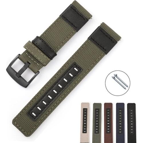 20mm 22mm Nylon Watch Strap For Huawei Watch GT 2 Sport Strap Bracelet Replacement Watchtband For Samsung Galaxy Watch Active 2