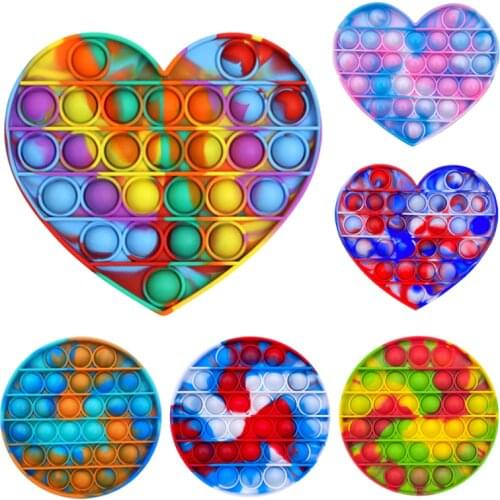 Funny Hot Push Bubble Fidget Toy Anti Stress Squeeze Sensory Toy Figet Squishy Anti-Stress Toys Gift Adults Children 1PCS