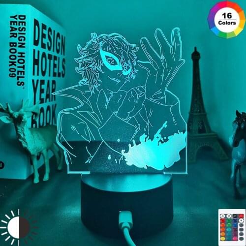 Persona 5 Led Night Light for Kids Bedroom Decor Nightlight Birthday Gift Anime Gadget Room Table Lamp Persona 5