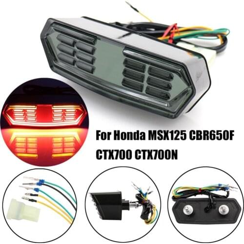 Motorcycle Signal Light Brake Stop Tail Lights Turn Signal Fit for Honda MSX125 CBR650F CTX700 CTX700N