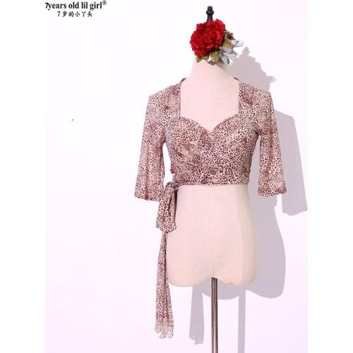 7Years Old Lil Girl 2021 Mesh Belly Dance Top Momen short Sleeves Belly Dance Top CQQ02