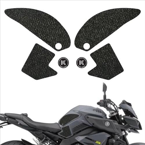 Motorcycle fuel tank pad tank grip protection Non-slip stickers knee grip side applique for YAMAHA 2017-2017 FZ10 17-18 MT-10